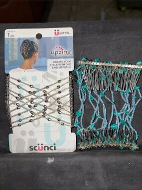 scunci Black Hair Comb Clip Set